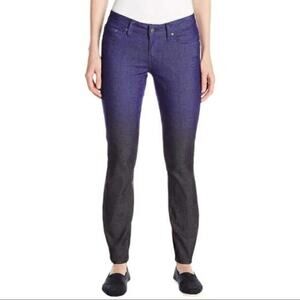 Prana Jett Ombre Indigo Black Slim active athletic‎ Jean Pant size 00 new!!!